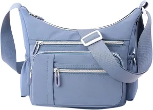 Foldie Crossbody Bags for Women Waterproof Nylon Crossbody Bags for Woman Trendy Womens Vacation Shoulder Bag(BU1)