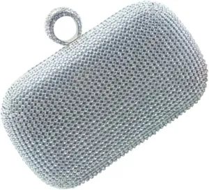 GALPADA Elegant Bridal Bag Large Clutch Purse Shiny Diamonds Perfect for Wedding Party