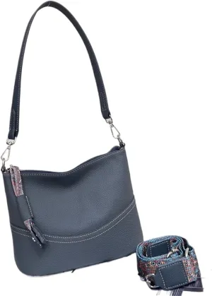 Genuine Leather Shoulder Bucket, Ladies' Commuting Underarm Bag, Versatile Crossbody Hobo Bag