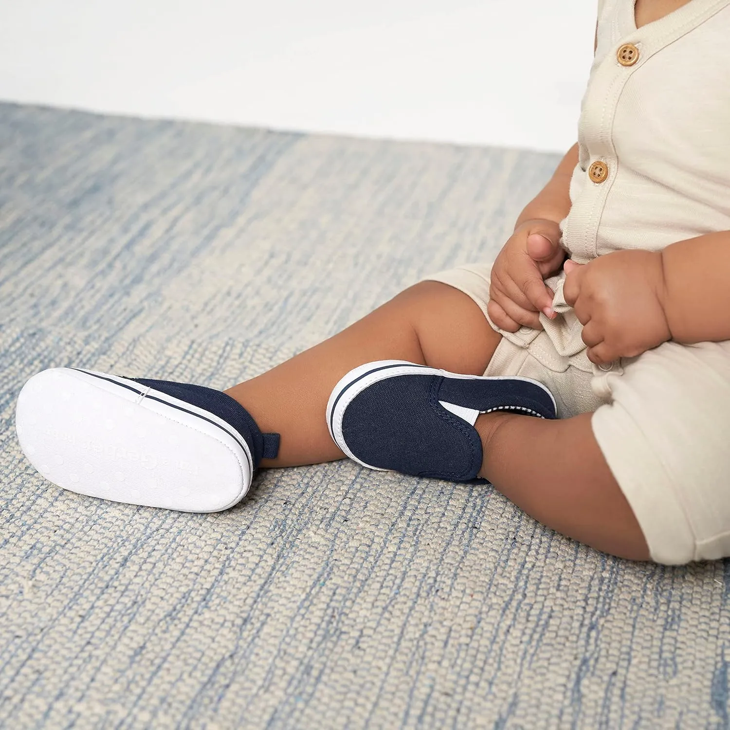 Gerber Unisex-Baby Newborn Infant Toddler Boy and Girl Slip-on Sneaker Crib Shoe
