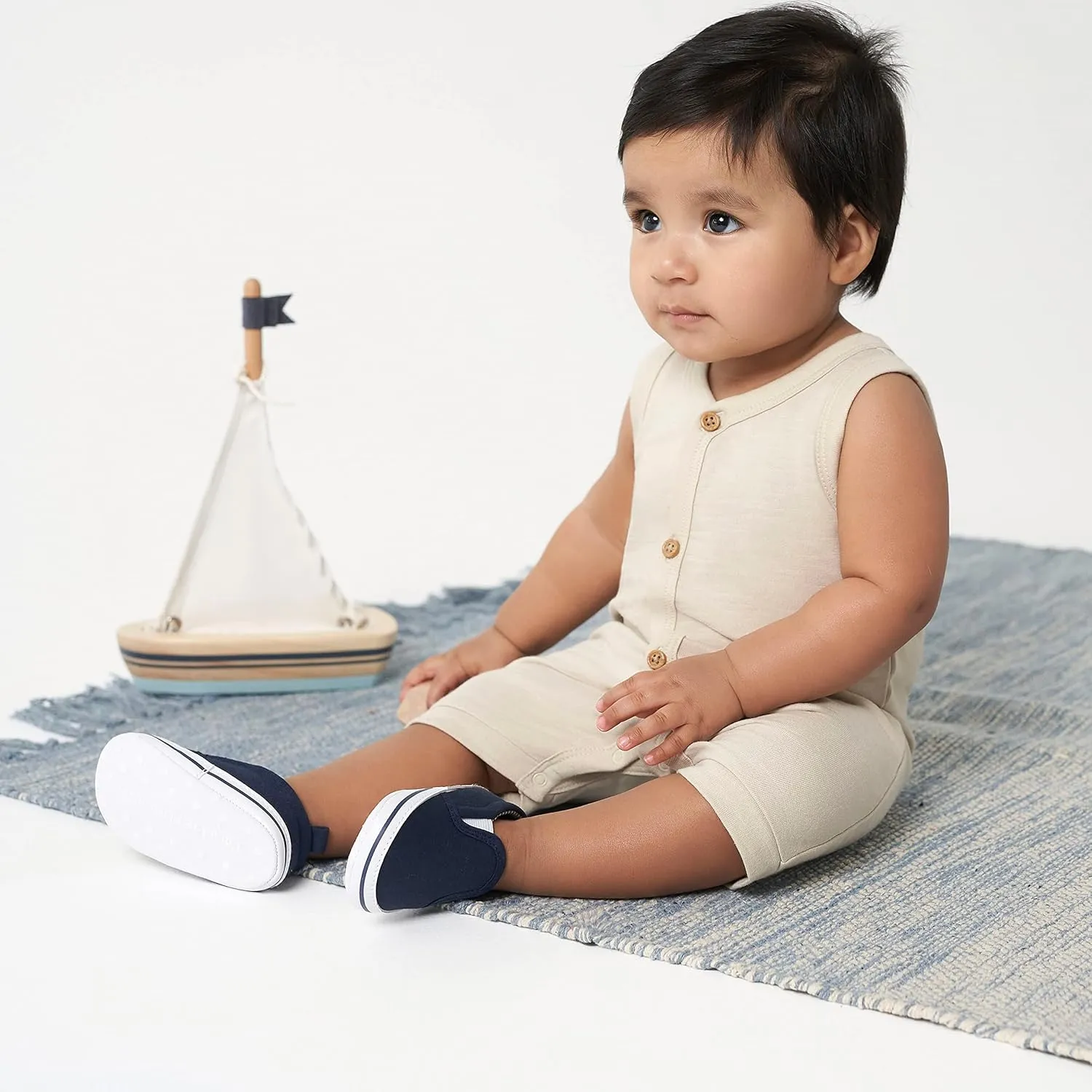 Gerber Unisex-Baby Newborn Infant Toddler Boy and Girl Slip-on Sneaker Crib Shoe