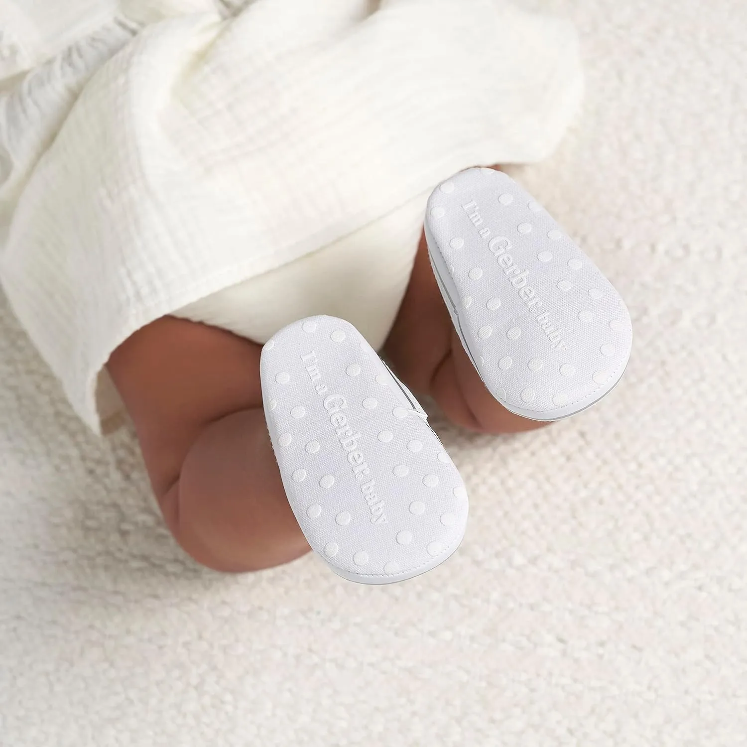 Gerber Unisex-Baby Newborn Infant Toddler Boy and Girl Slip-on Sneaker Crib Shoe