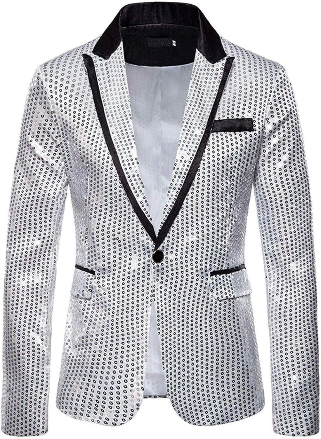 Glitter Suit Jacket for Men Gold Sequin Jacket Kids Blazer for Men Blue Mens Sport Coats and Blazers Big and Tall 5XL