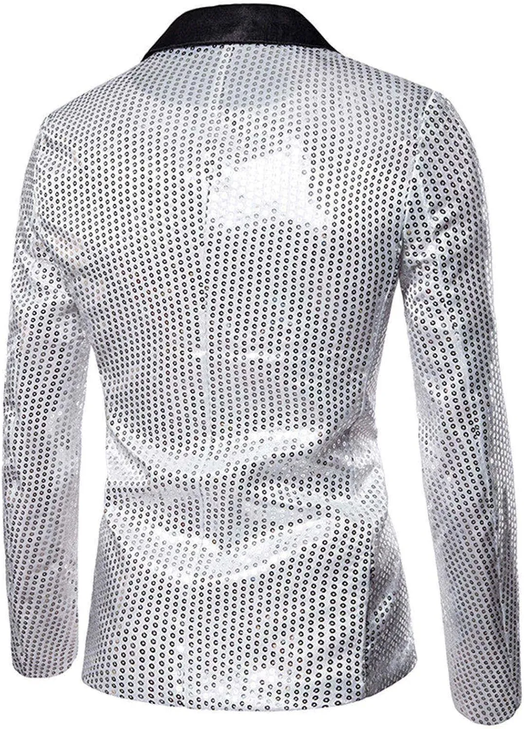 Glitter Suit Jacket for Men Gold Sequin Jacket Kids Blazer for Men Blue Mens Sport Coats and Blazers Big and Tall 5XL