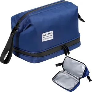 Hanging Travel Toiletry Bag for Men, Compact,sturdy, Lightweight, Waterproof, Dry Wet Separation,Simple and Practical, Suitable for travel Toiletry Organizer (Men, Navy Blue)
