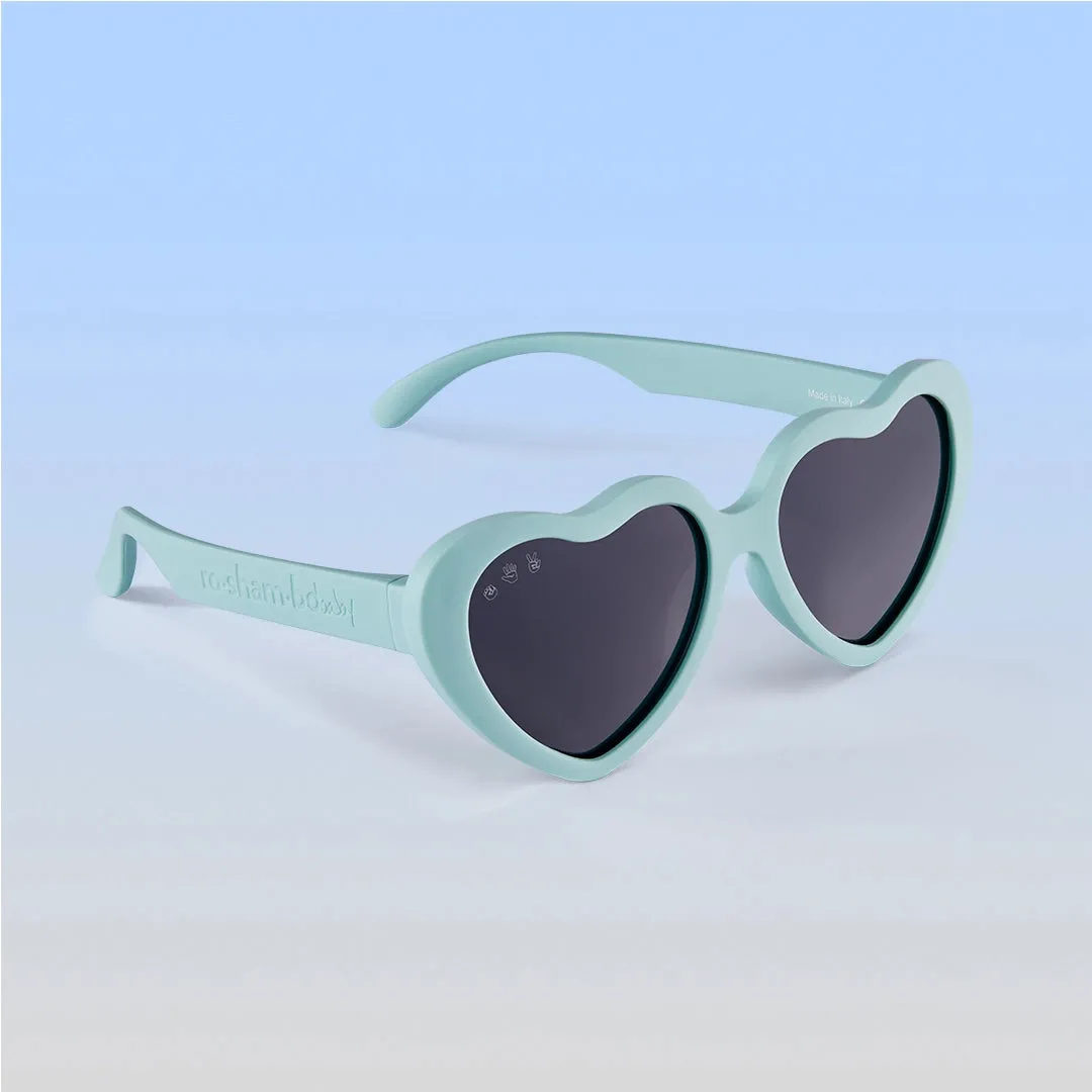 Heart Sunglasses Aqua/Grey Polarized