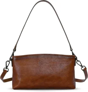HESHE Crossbody Purses for Women Leather Handbags and Purses Functional Satchel Bag with Pockets Womens Shoulder Purse