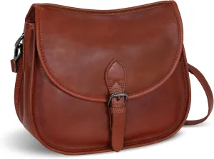 HESHE Genuine Leather Travel Crossbody Purses with Pockets Stylish Hobo Handbags Designer Satchel Bags Travel Work Bag