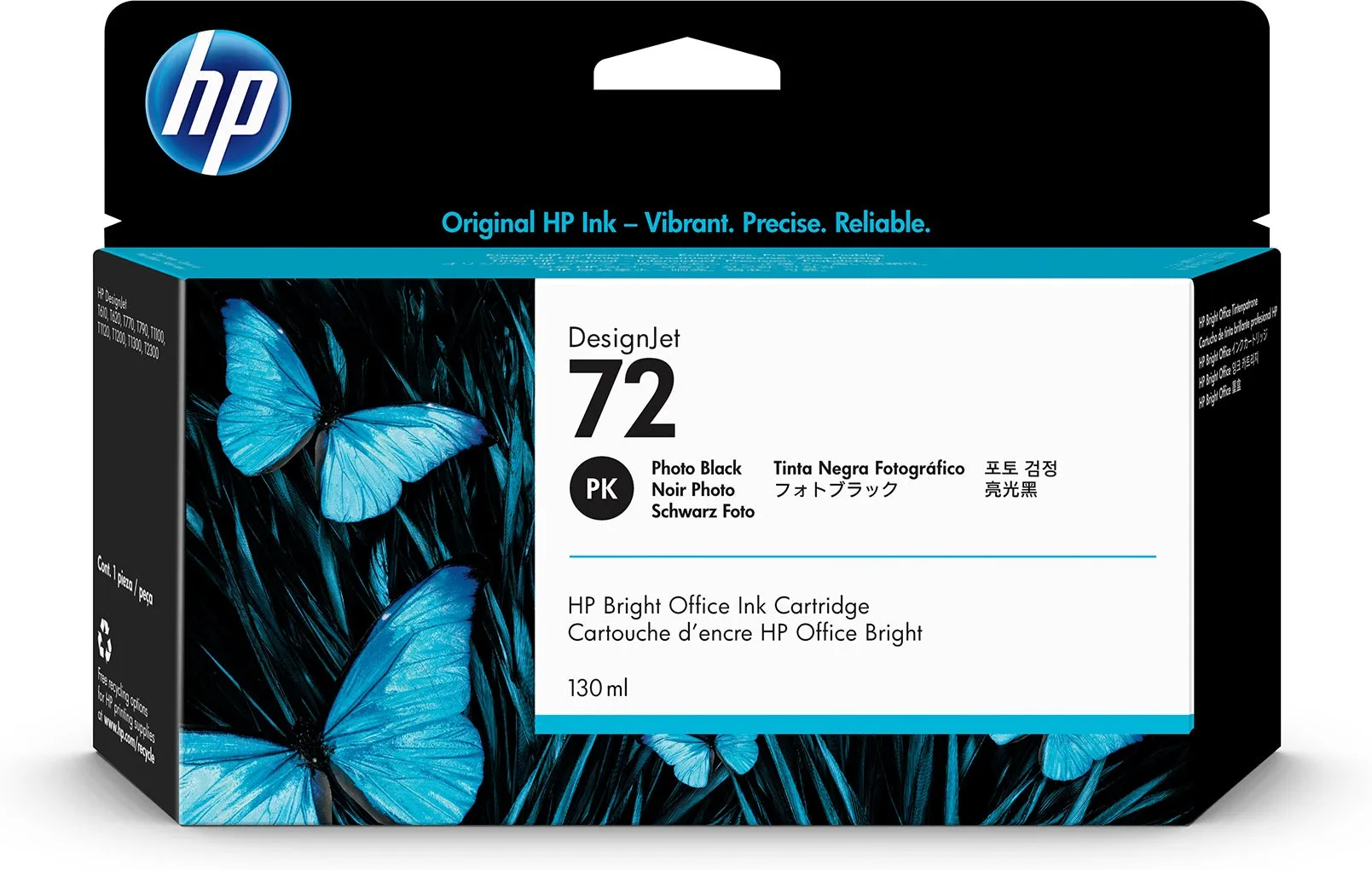 Hp 72 - Photo Black - Original - Designjet - Ink Cartridge