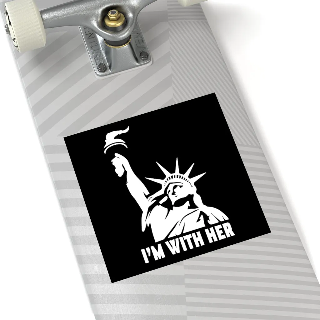 I'm With Her Sticker (Indoor\Outdoor)