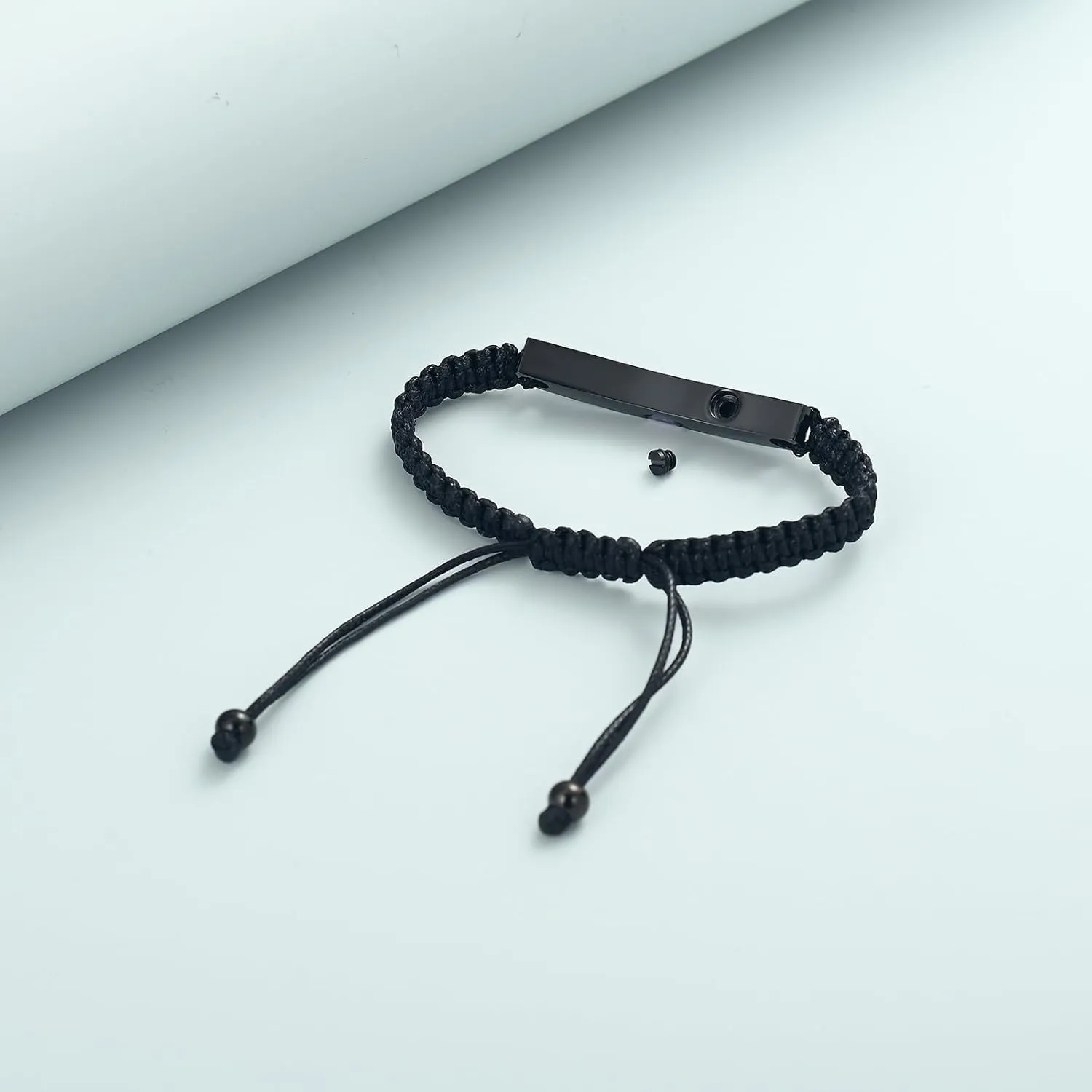 Imrsanl Cremation Jewelry Urn Bracelet for Ashes - Braided Adjustable Bracelet for Men Women - Manmade Urn Jewelry