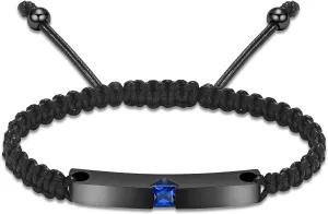 Imrsanl Cremation Jewelry Urn Bracelet for Ashes - Braided Adjustable Bracelet for Men Women - Manmade Urn Jewelry