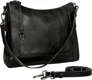 Iswee Genuine Leather Crossbody Bags for Women Satchel Purse Hobo Bucket Bags