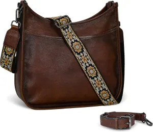 Iswee Shoulder Bags for Women Vintage Purse Women's Crossbody Handbags Stylish Ladies Purses