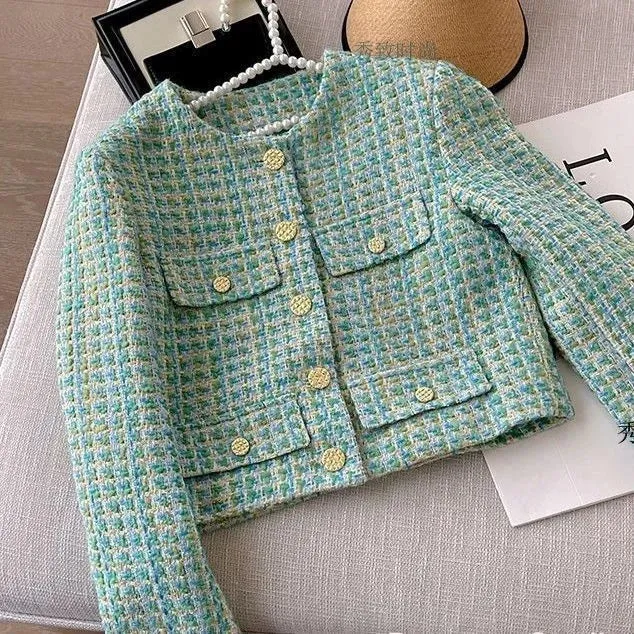 Jas - Dames - Stijlvolle Buttoned O-Neck Top van ademend materiaal