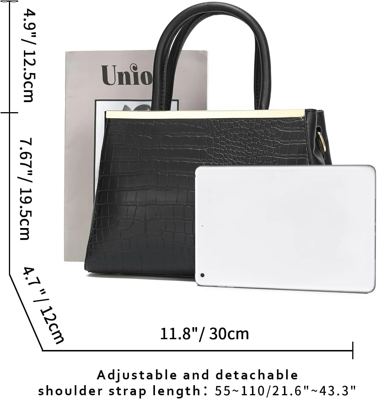 JHVYF Stylish Handbags for Women Fashion Shoulder Bags Crocodile Pattern Hobo Purse Classic Tote Satchel