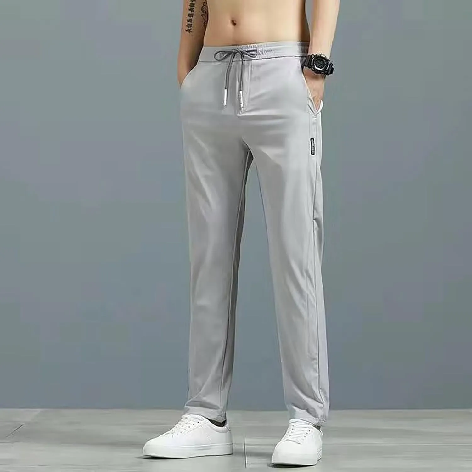 Joggers for Men UK Loose Fit Joggers Sweat Pants Running Gym Training Sport Combat Pant Soft Jogging Sweat