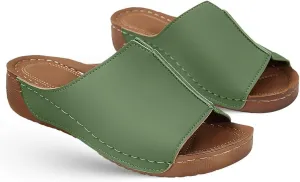 Ladmiple Summer Sandals For Women 2024 Trendy Casual Orthotic Flips Flops Arch Support Flat feet Orthopedic Slippers Slides
