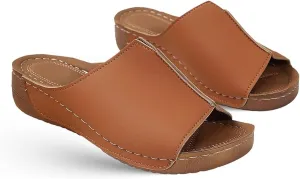 Ladmiple Summer Sandals For Women 2024 Trendy Casual Orthotic Flips Flops Arch Support Flat feet Orthopedic Slippers Slides