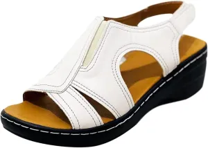 Ladmiple Womens Sandals Comfortable Dressy Wedge Heel Orthotic Flips Flops Arch Support Walking Orthopedic Slippers Slides