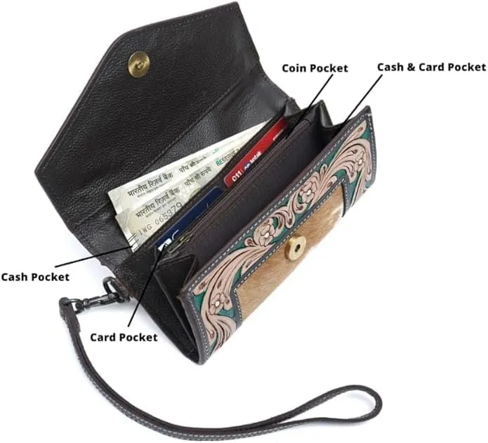 Leather Clutch for Women & Girls, Stylish Handbag for Parties, Weddings, Luxurious Envelope Bag for Ladies