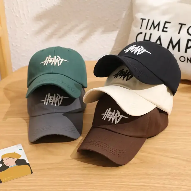 Lettering Embroidered Baseball Cap Adjustable