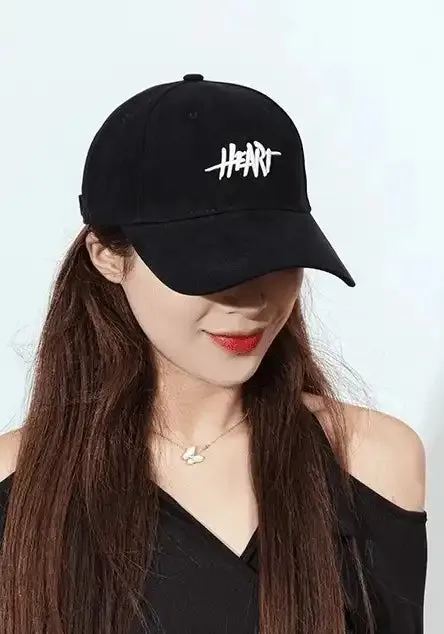 Lettering Embroidered Baseball Cap Adjustable