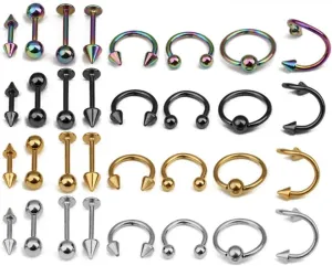 LIFKOME Body Jewlery Fish Hook Necklace Niple Piercing Jewelry Belly Ring Piercing Jewellery Body Jewelry Nose