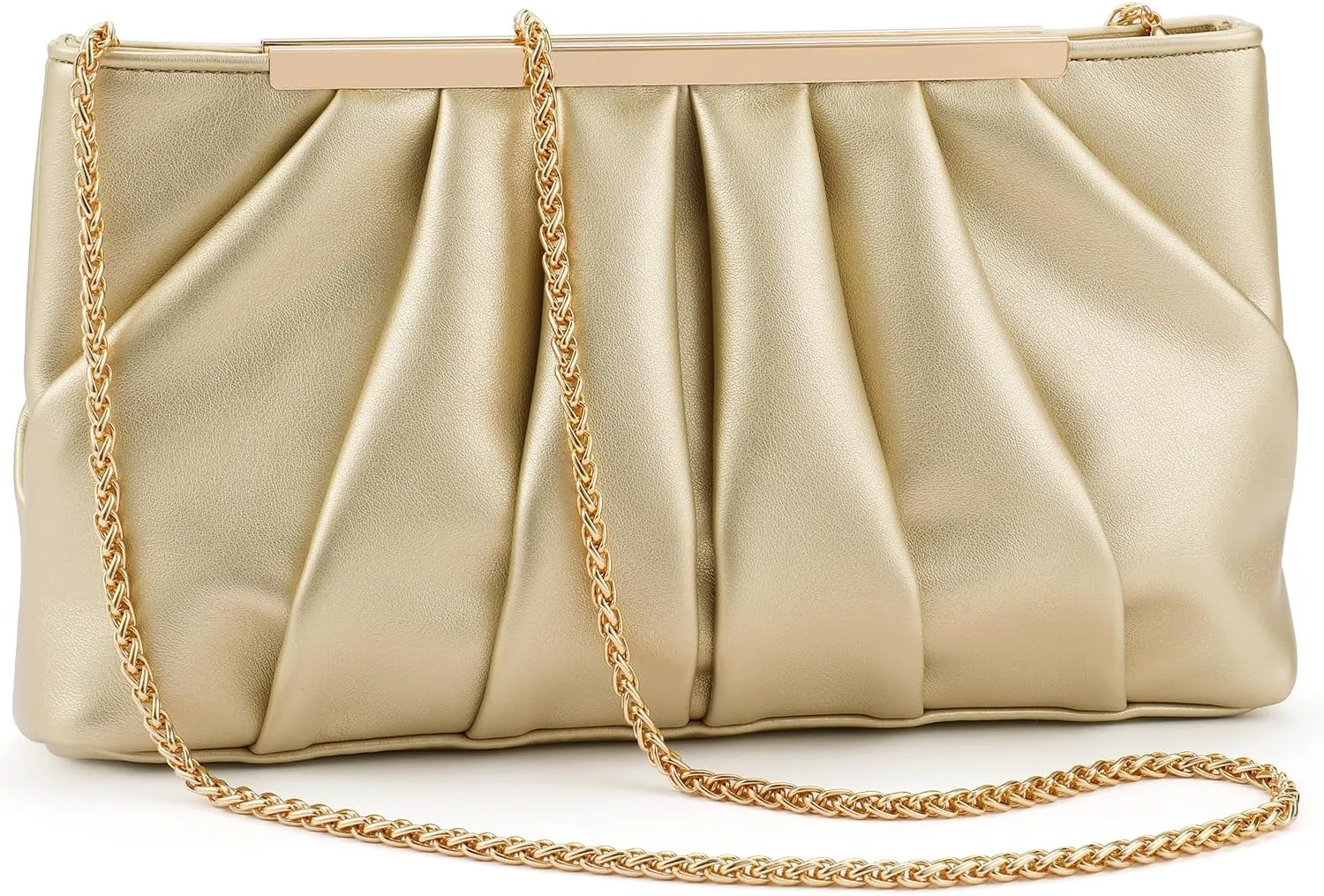 light gold clutch purse