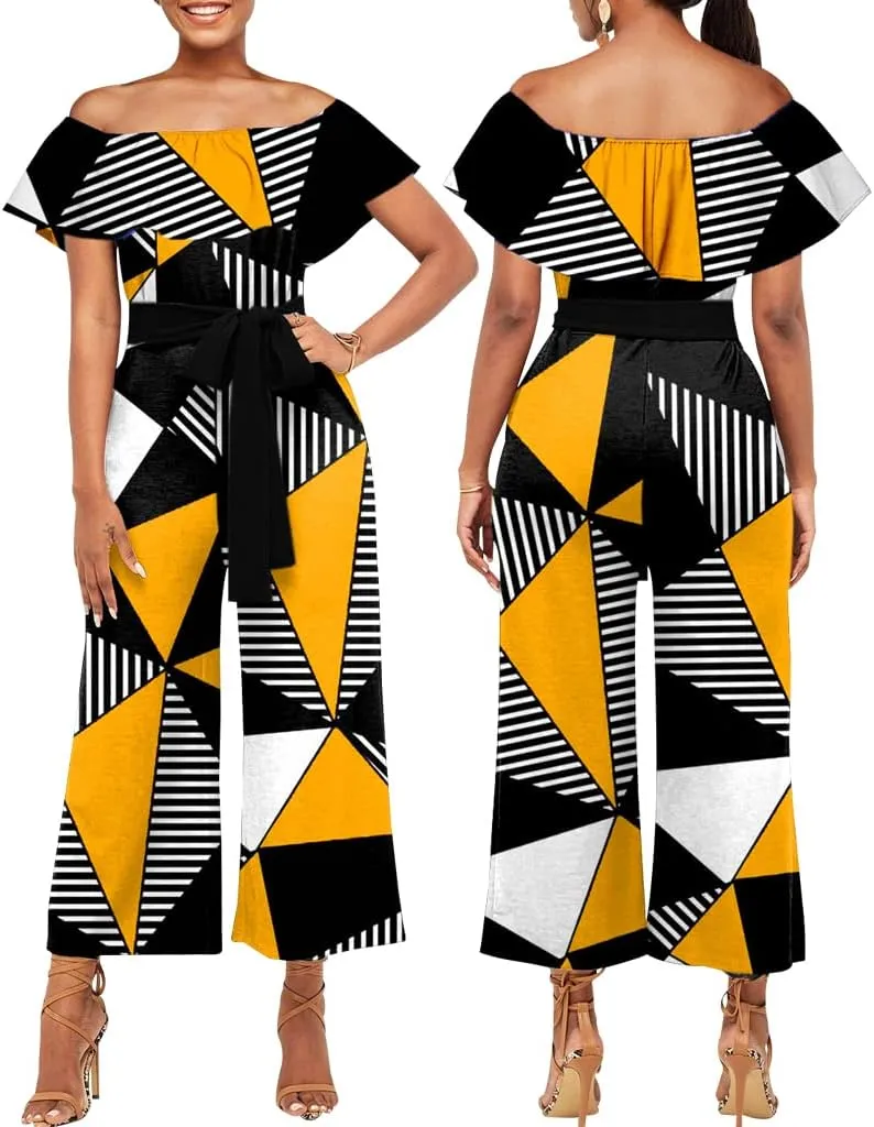 LightlyKiss Casual Summer Dressy Jumpsuits for Women Spaghetti Strap Wide Leg Split Long Pants Loose Fit Rompers