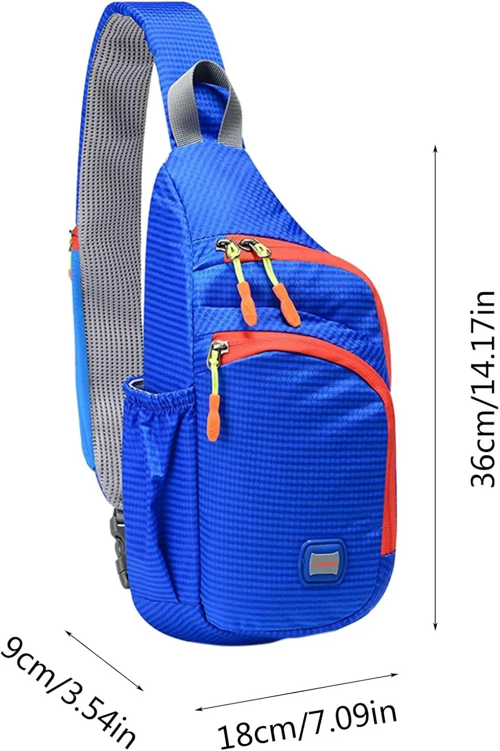 Lightweight Packable Backpack Nylon Fanny Pack Trendy Zipper Sling Bag With Side Pocket For Outdoor Sports