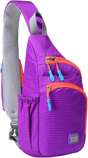 Lightweight Packable Backpack Nylon Fanny Pack Trendy Zipper Sling Bag With Side Pocket For Outdoor Sports