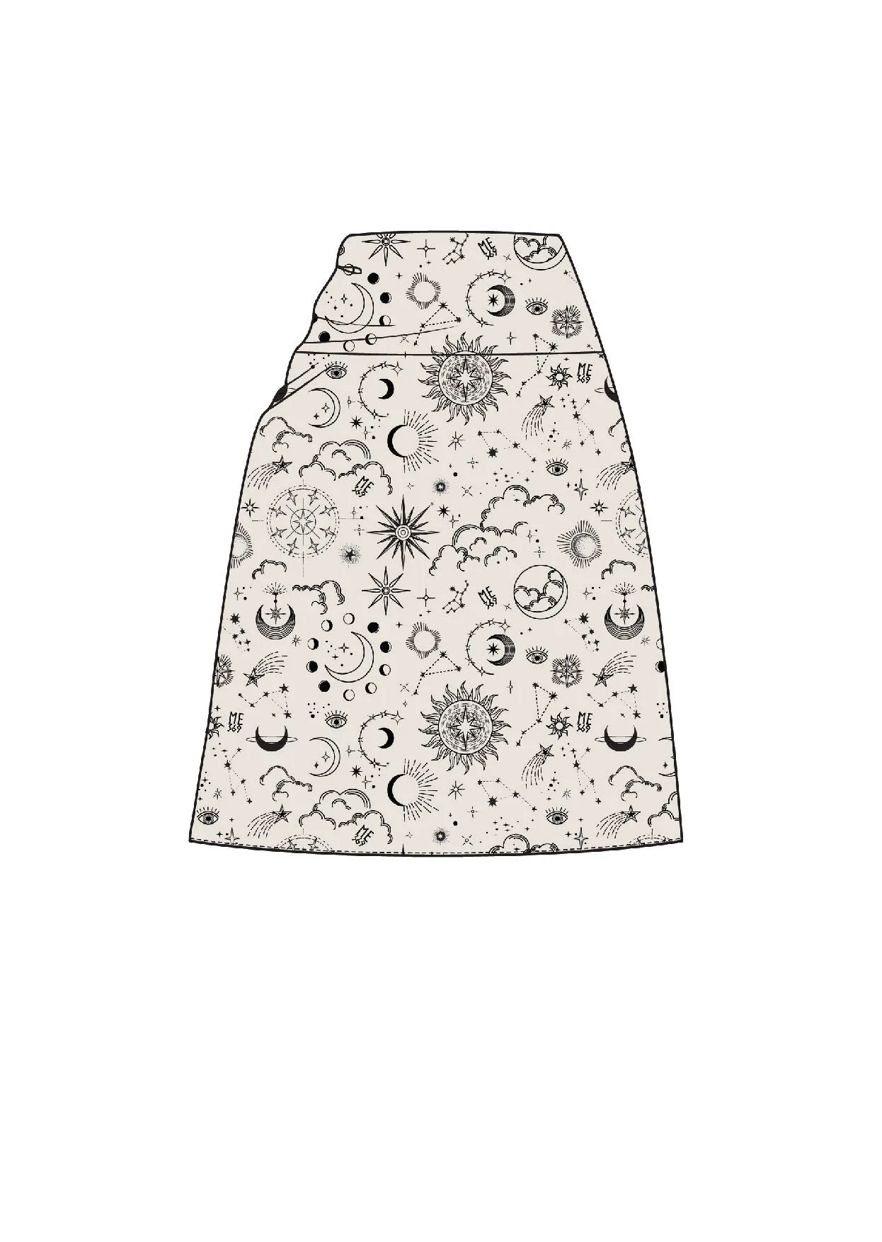 LIKY BEACH SKIRT IN ZODIAC