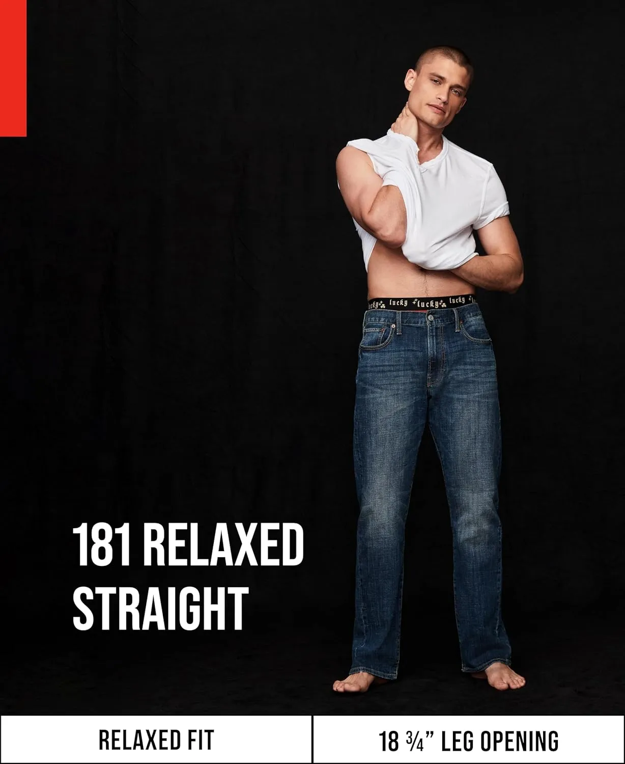 Lucky Brand Men's 181 Relaxed Straight Jean