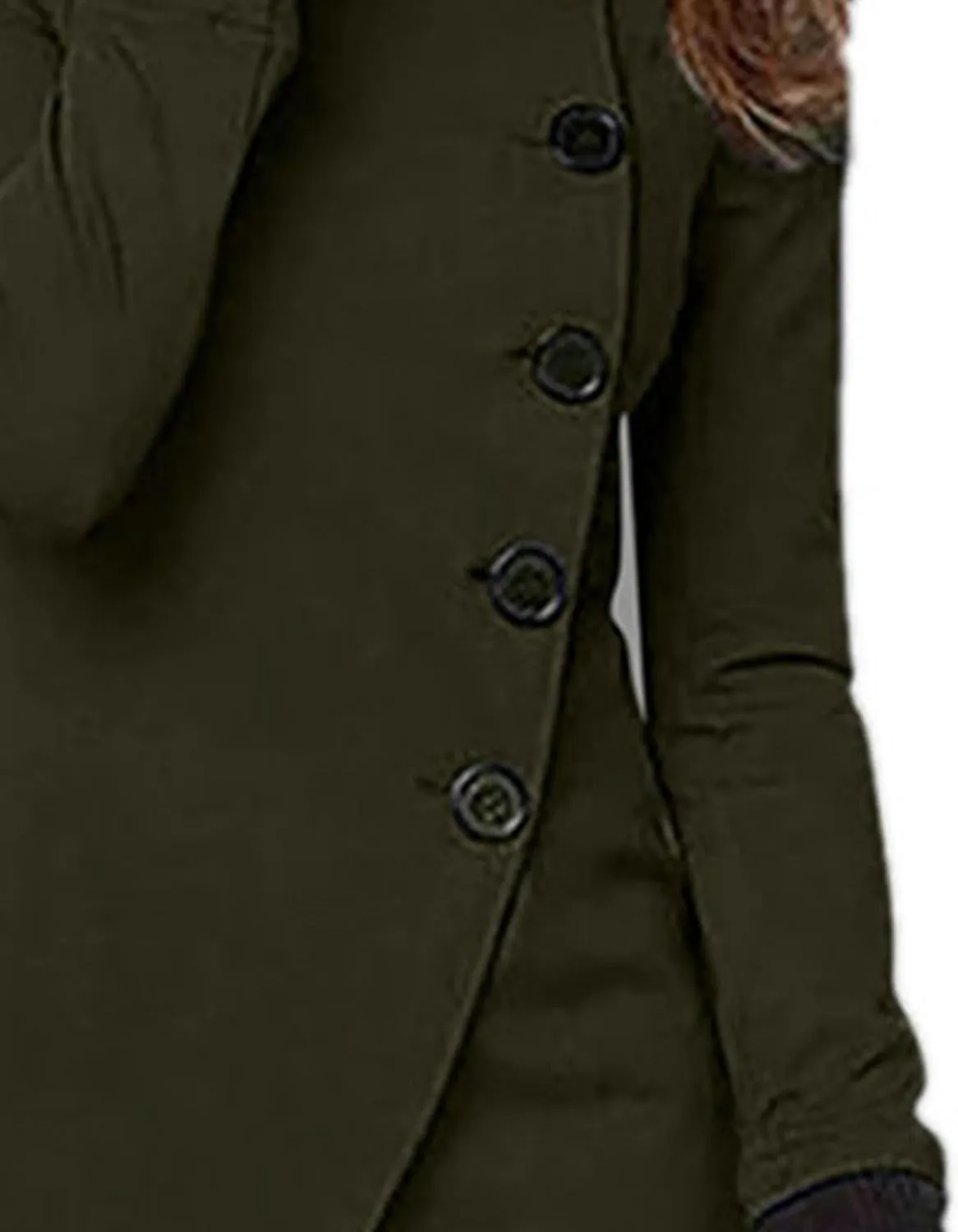 Maiyifu-GJ Women's Casual Trench Coat Fashion Jackets Single Breasted Long Sleeve Overcoat Windbreaker Coats Outerwear