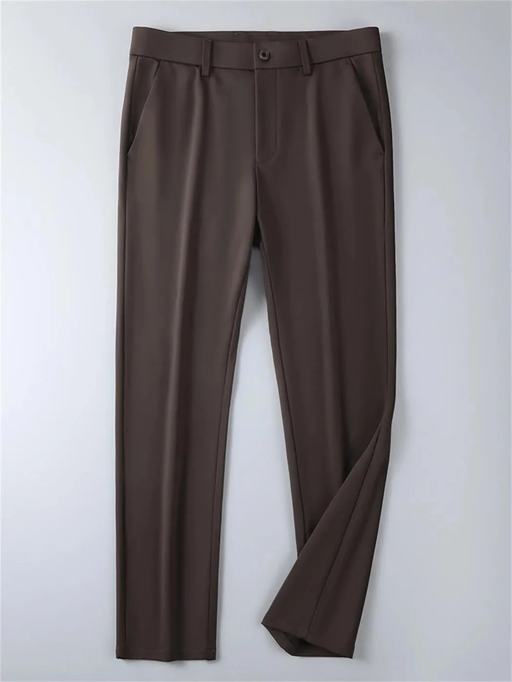 Men's Autumn Slim Fit Chinos Male Business Casual ork Straight Long Suit Trousers