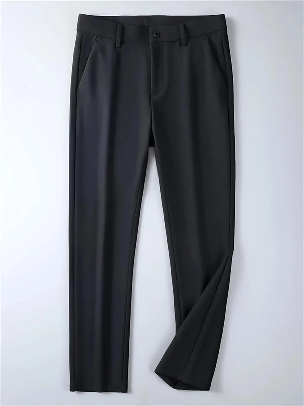 Men's Autumn Slim Fit Chinos Male Business Casual ork Straight Long Suit Trousers