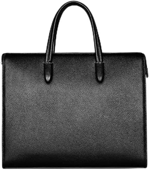 Men's Bags Genuine Leather Men's Fingerprint Lock Handbag Large Capacity Computer Bag Men's Practical Briefcase