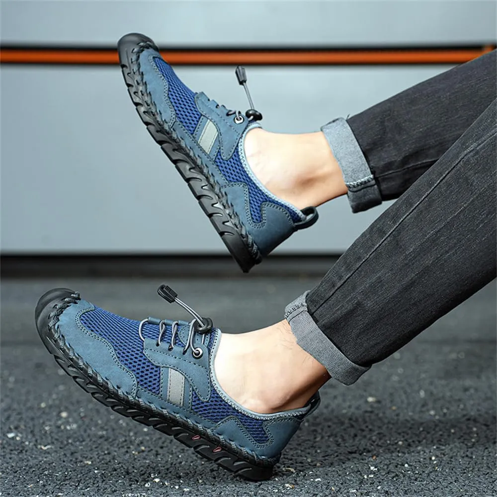 Men's Outdoor Mesh Hiking Shoes Slip-on Summer Sports Shoes Breathable Mesh Non-Slip Lightweight Casual Sneakers