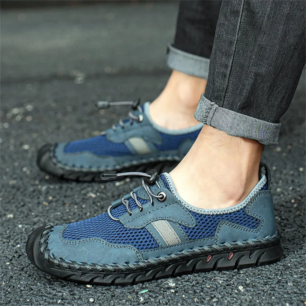 Men's Outdoor Mesh Hiking Shoes Slip-on Summer Sports Shoes Breathable Mesh Non-Slip Lightweight Casual Sneakers