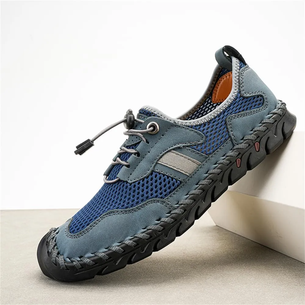 Men's Outdoor Mesh Hiking Shoes Slip-on Summer Sports Shoes Breathable Mesh Non-Slip Lightweight Casual Sneakers