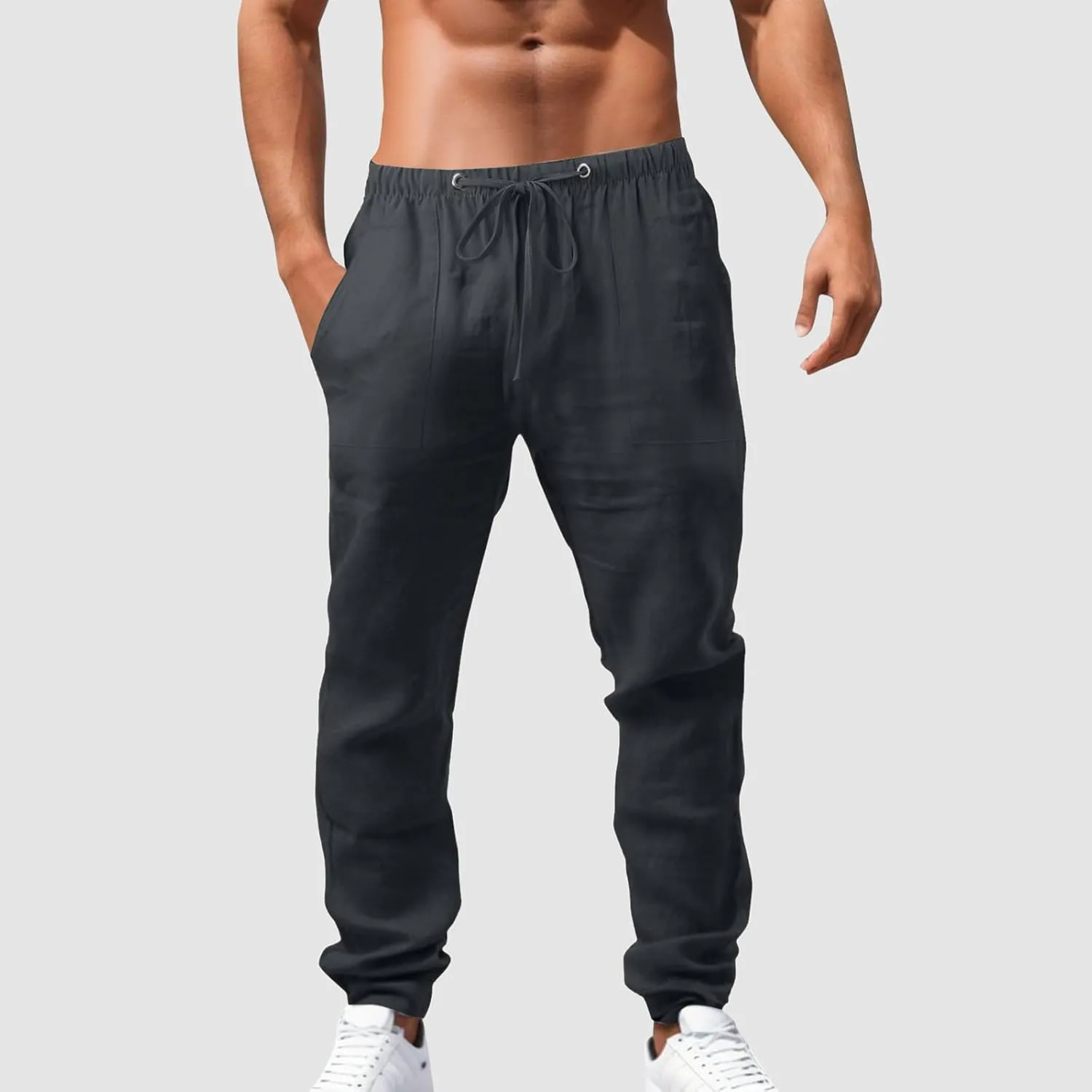 Men's Pant Casual Plus Size Jogger Active Wear Sweatpant Elasticated Stretch Waist Cargo Combat Work Pant