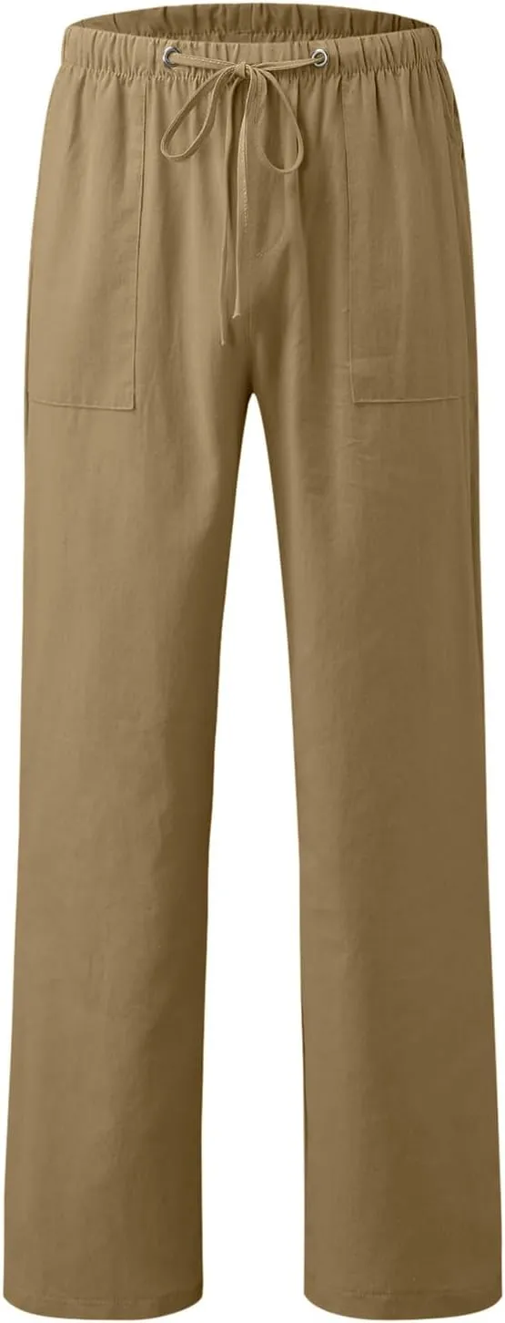 Men's Pant Casual Plus Size Jogger Active Wear Sweatpant Elasticated Stretch Waist Cargo Combat Work Pant