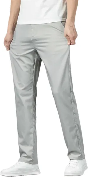 Men's Summer Thin Stretch Slim Fit Formal Pants Straight Business Fashion Trousers