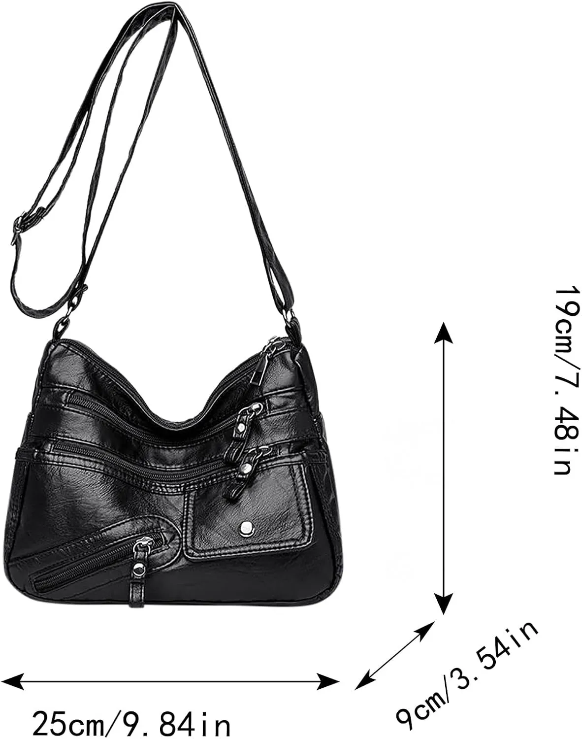 Mesh Beach Tote Vintage New Versatile Soft PU Leather Interlayer One Shoulder Crossbody Bag Handbag