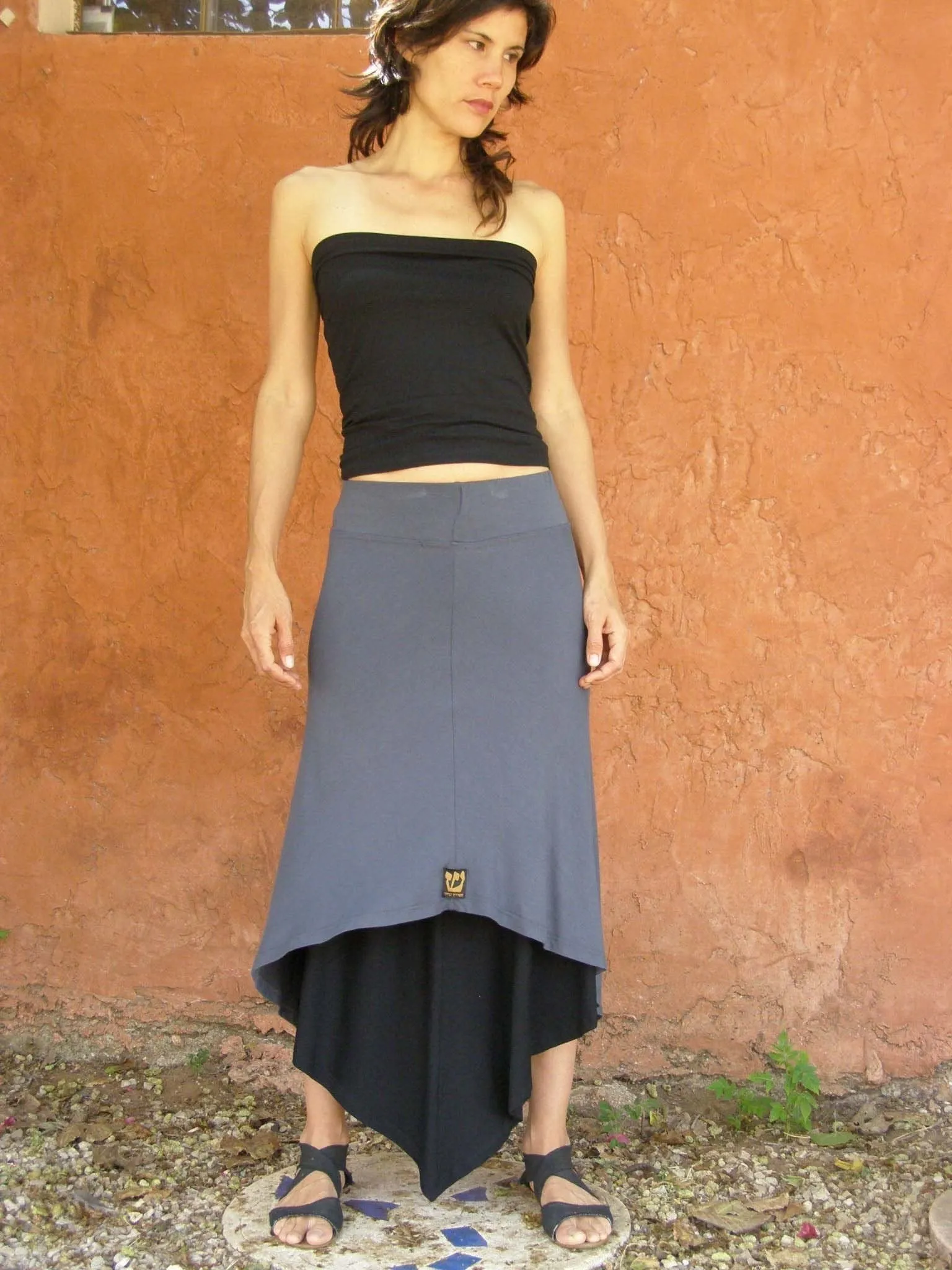 Mix and Match Layered Diagonal Skirt