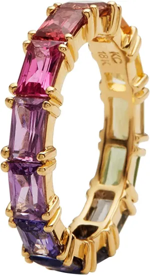 Multi Color Zircon Women'S Ring Simple Fashion Jewelry Stackable Jewelry Accessories for Mother Day Mom Gifts