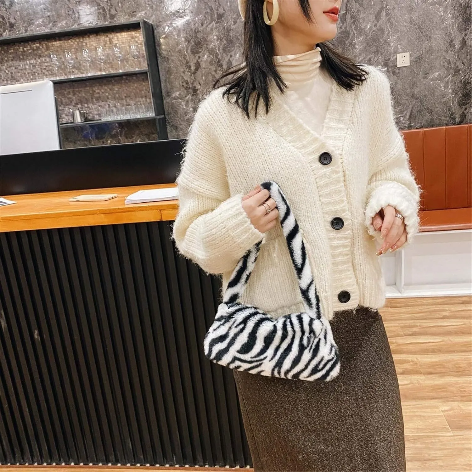Multi Pocket Shoulder Bags for Woman Lightweight Quilted Fabric Handbags for Women Womens Elegant Evening Bag(A)