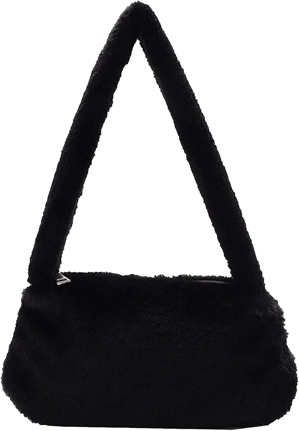 Multi Pocket Shoulder Bags for Woman Lightweight Quilted Fabric Handbags for Women Womens Elegant Evening Bag(Black)