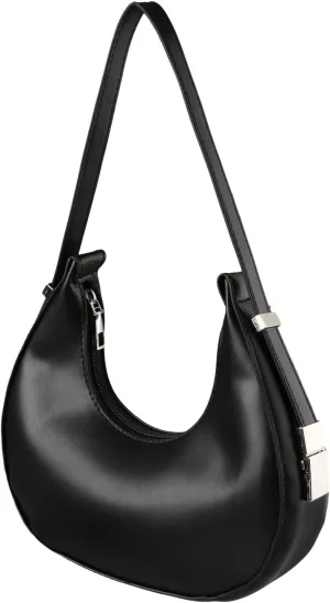 Multi Pocket Shoulder Bags for Woman Waterproof Nylon Crossbody Bags for Woman Trendy Womens Elegant Evening Bag(Black)